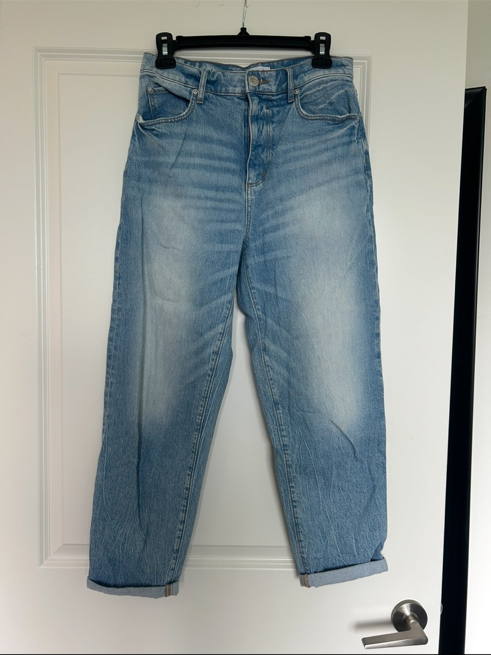 LOFT Light Wash Relaxed Crop Jeans